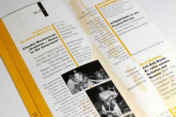 Faltblätter Berliner Bachgesellschaft