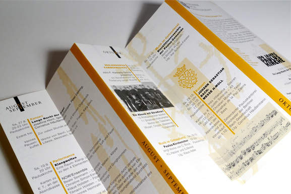 Faltblätter Berliner Bachgesellschaft