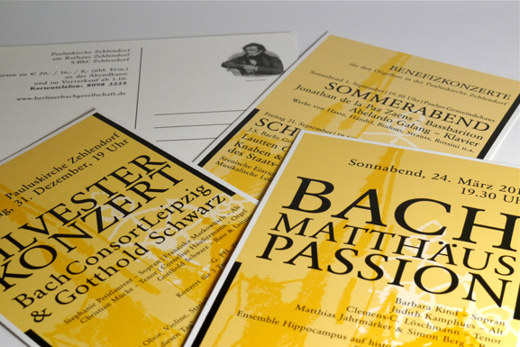 Faltblätter Berliner Bachgesellschaft