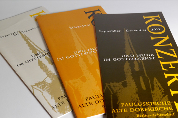 Faltblätter Berliner Bachgesellschaft