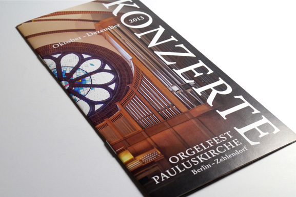 Faltblätter Berliner Bachgesellschaft