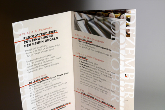 Faltblätter Berliner Bachgesellschaft