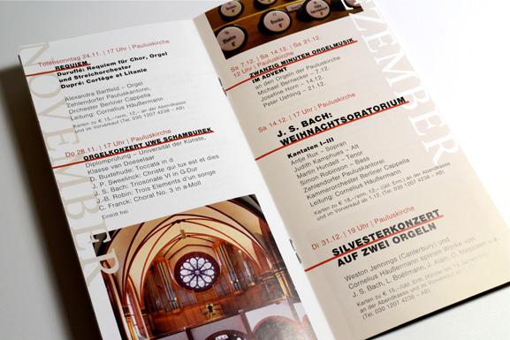 Faltblätter Berliner Bachgesellschaft