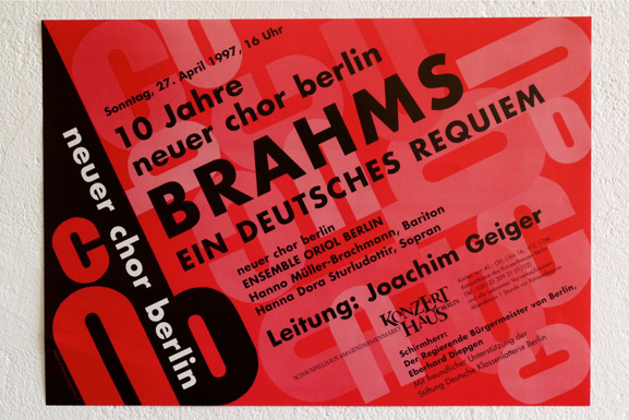 Plakat Neuer Chor Berlin