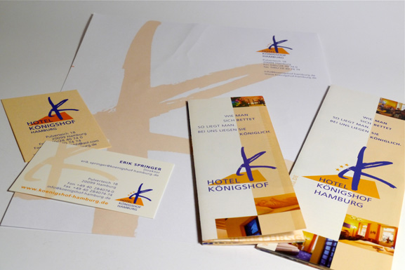 Corporate Design Hotel Königshof Hamburg