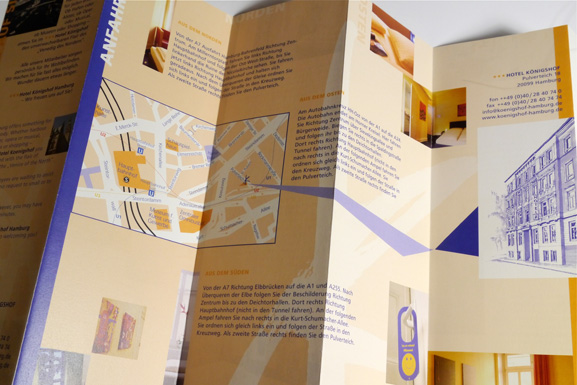 Faltblatt Hotel Königshof Hamburg