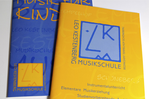 Logo und Broschüren Leo Kestenberg Musikschule