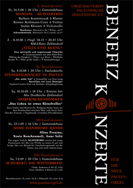 Plakat Orgelbauverein Pauluskirche Zehlendorf e.V.