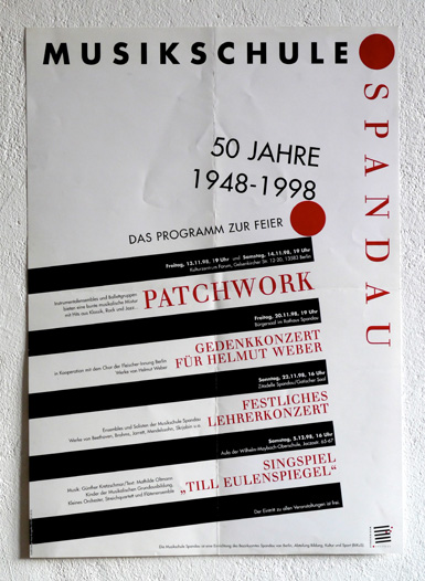 Plakat Musikschule Spandau