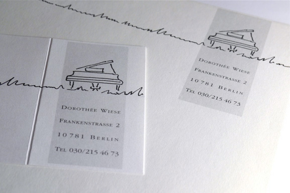 Visitenkarte und Briefbogen Dorothee Wiese