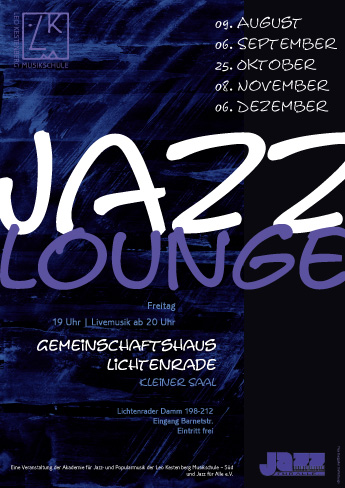 Plakat Jazzlounge - Leo Kestenberg Musikschule