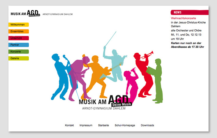 Musik am Arndt-Gymnasium Dahlem Startseite